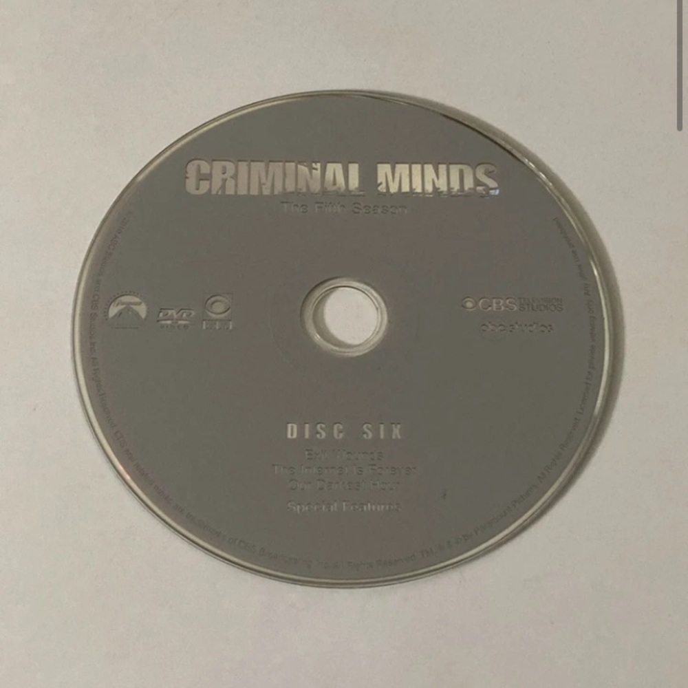 Criminal Minds: Season 5 Disc 6 Replacement DVD
